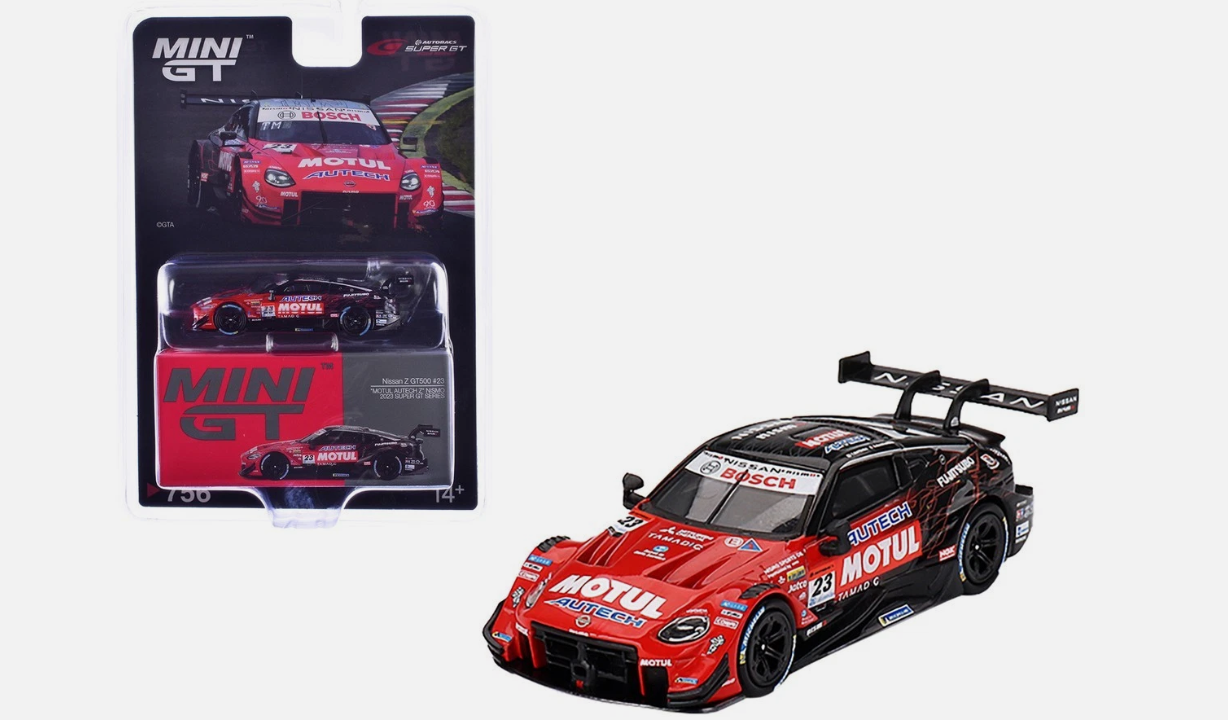 Nissan Z GT500 #23 Motul Autech Z Nismo 2023 Super GT Series - LHD - Mini GT 756