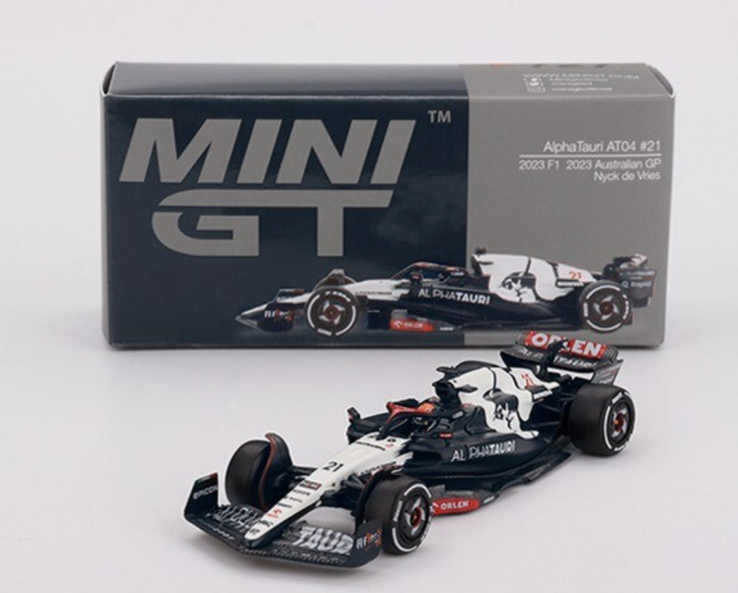 Alpha Tauri AT 04 #21 2023 F1 2023 Australian GP Nick de Vries - LHD - Mini GT 727