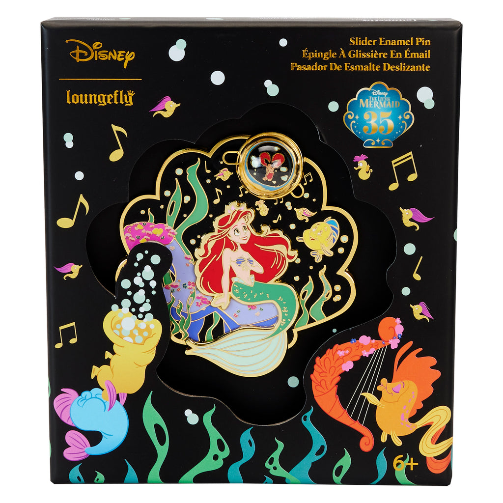 Loungefly - Pin's Collector Ariel La Petite Sirène 35Th Anniversary - Disney