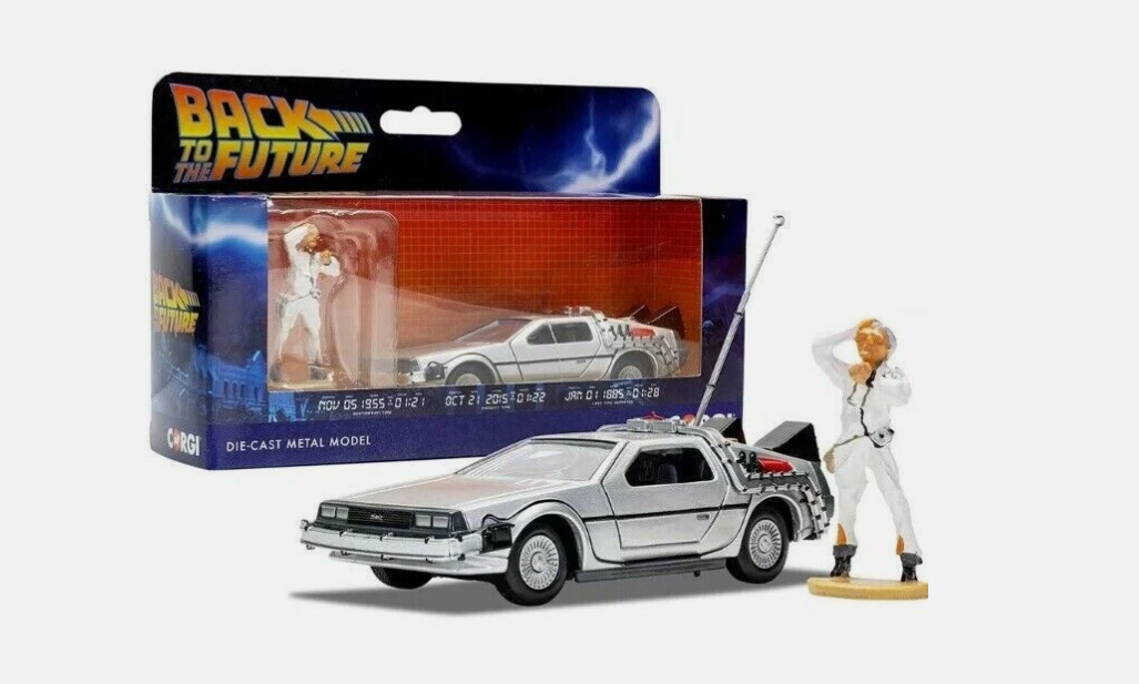 Delorean + Figurine Doc - Back To The Future - Corgi