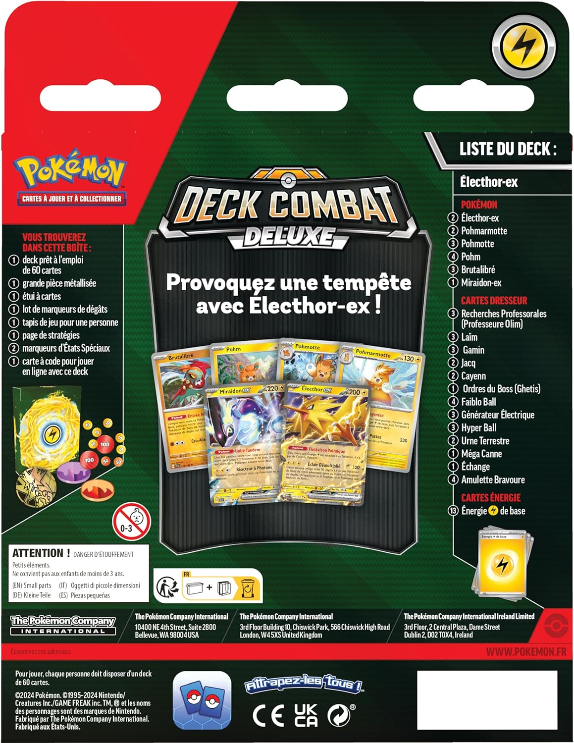 Deck Combat Deluxe Electhor Ex - Pokémon