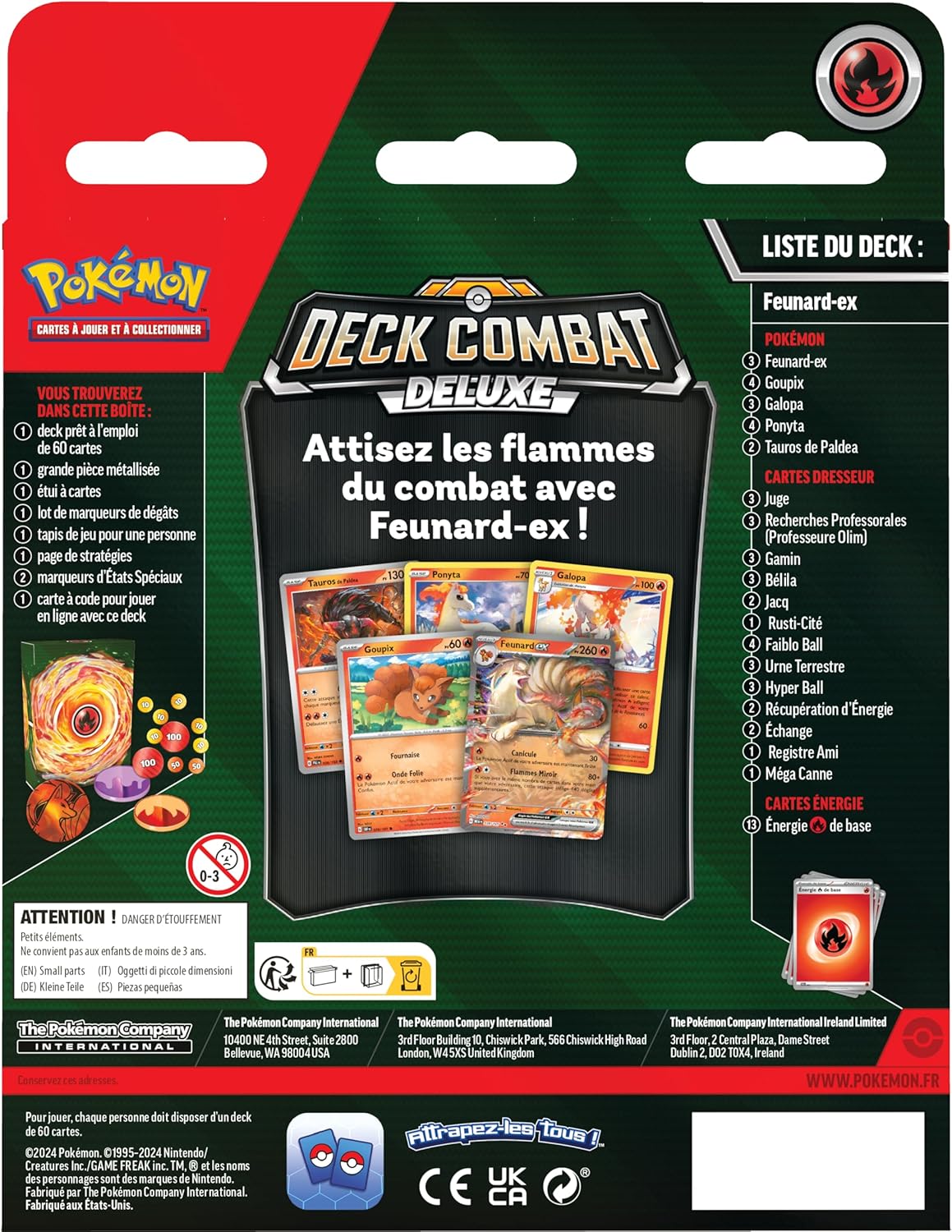 Deck Combat Deluxe Feunard Ex - Pokémon