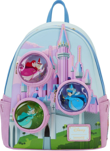 Loungefly - Sac à dos Belle aux Bois Dormant Stained Glass Castle - Disney