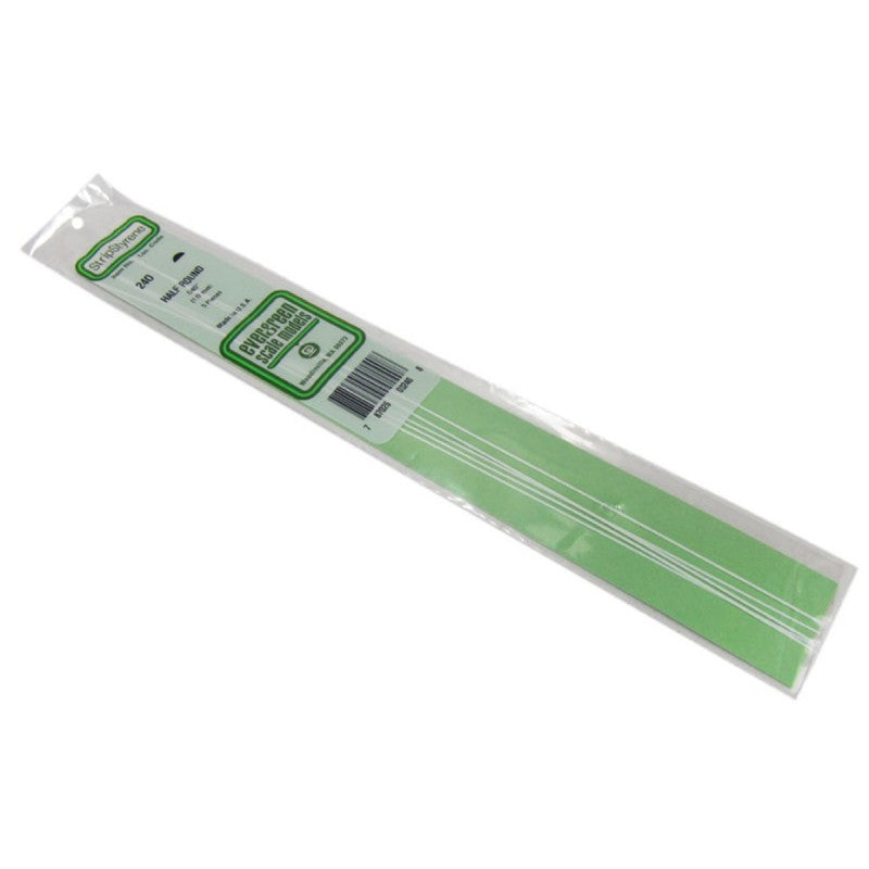 Profilé Demi-Rond en Polystyrène - 240 - Evergreen