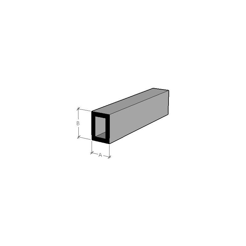 Profilé Tube de Polystyrène Rectangle - 258 - Evergreen