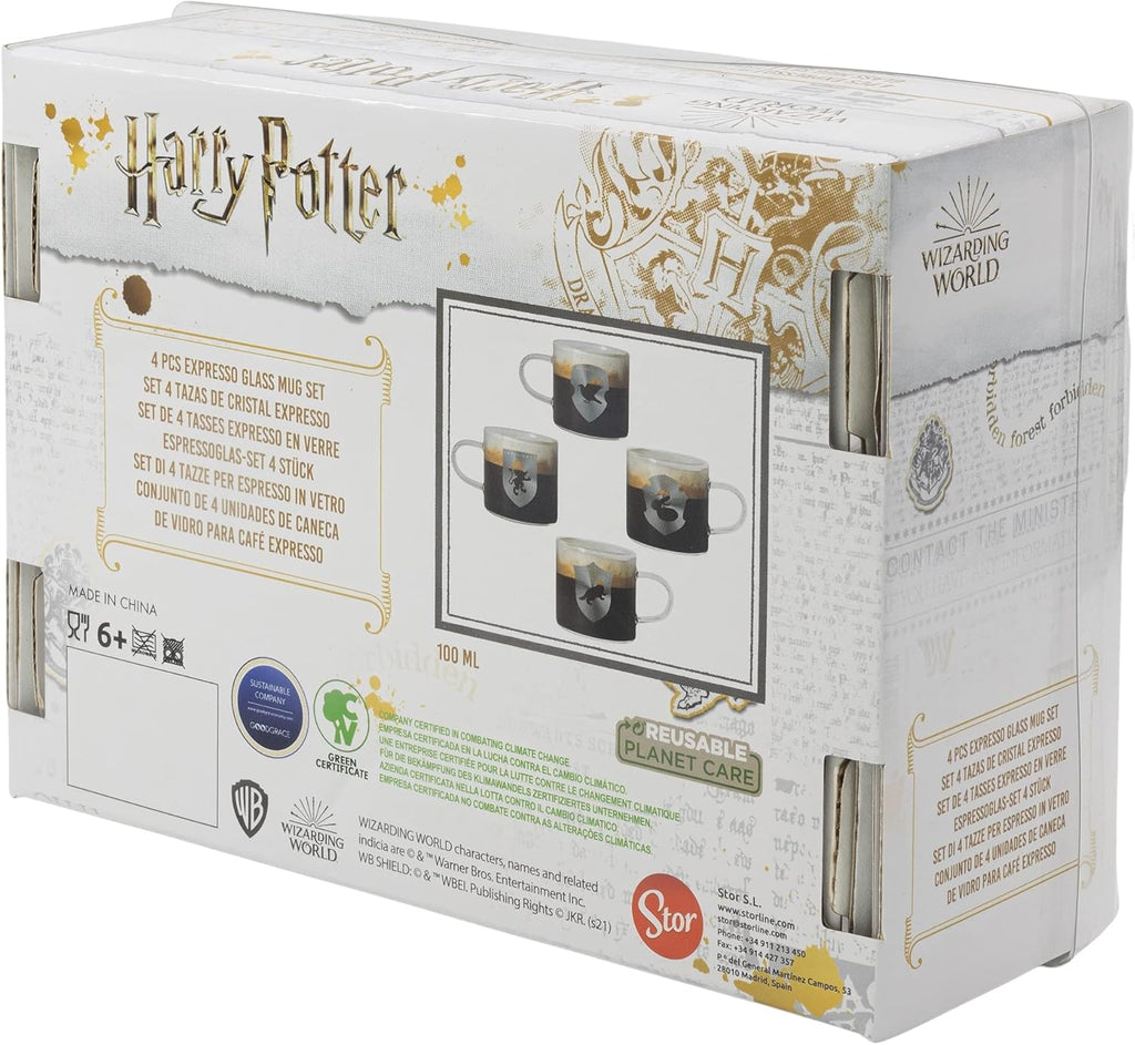 Set de  4 Tasses Espresso Harry Potter - Stor