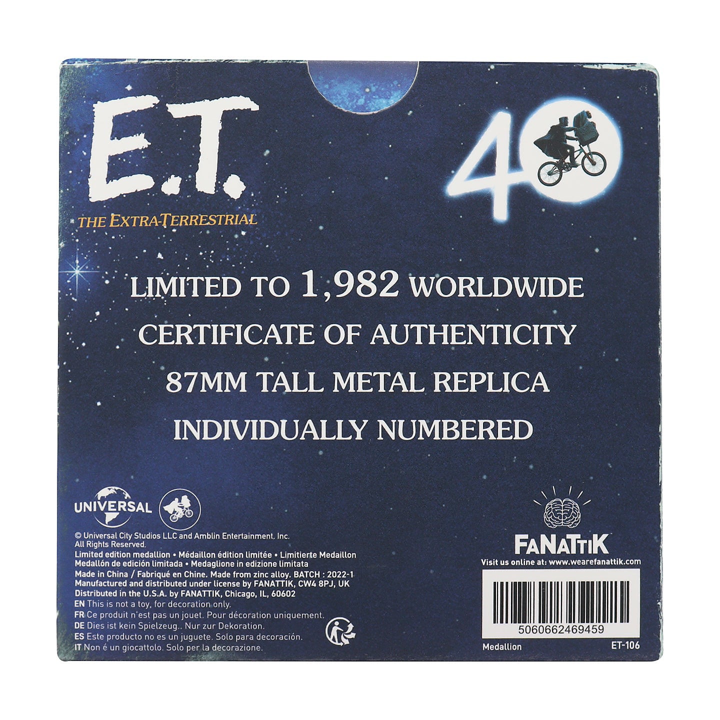 Space Ship E.T. L'Extra Terrestre 40Th Anniversary - Fanattik