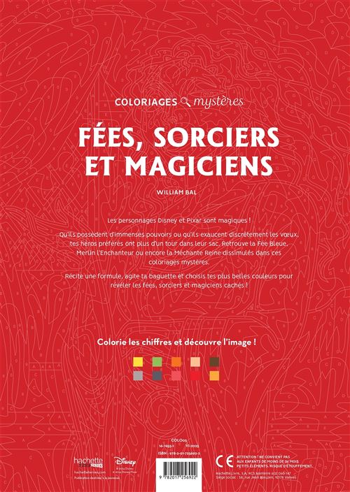 Livre à Colorier Fées, Sorcières et Magiciens - Hachette