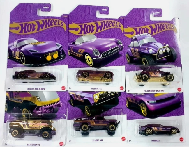 Pearl and Chrome 57 - set de 6 models - Hotwheels