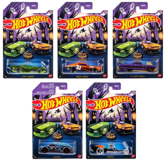 Halloween 2024 - set de 5 models - Hotwheels