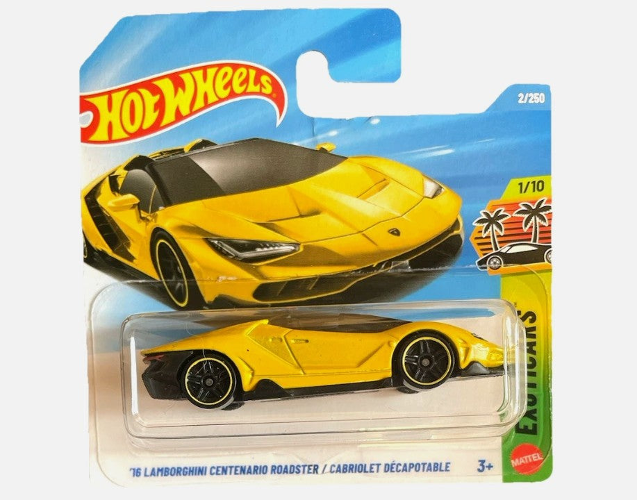 '16 Lamborghini Centenario Roadster Cabriolet Décapotable - Hot Wheels
