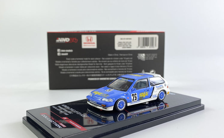 Honda Civic EF3 #26 Trampo Kawai Steel Macau Guia Race 1989 - Inno64