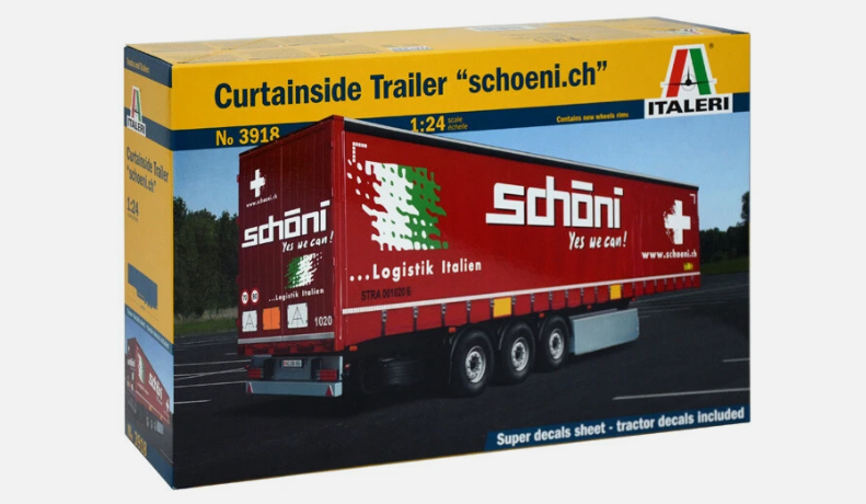 Kit à construire Curtainside Trailer "Schoeni.ch" - Italeri