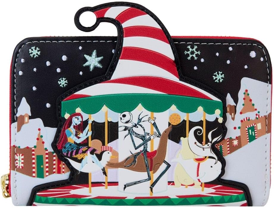 Loungefly - Portefeuille Carrousel De Cannes à Sucre L'étrange Noël De Monsieur Jack - Disney