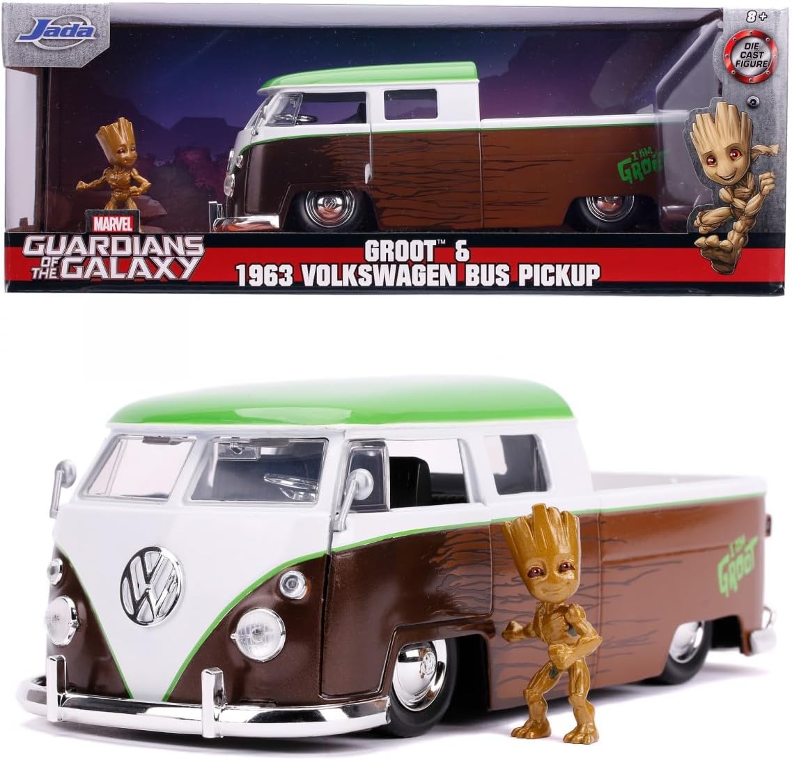 Groot & 1963 Volkswagen Bus Pickup - Jada