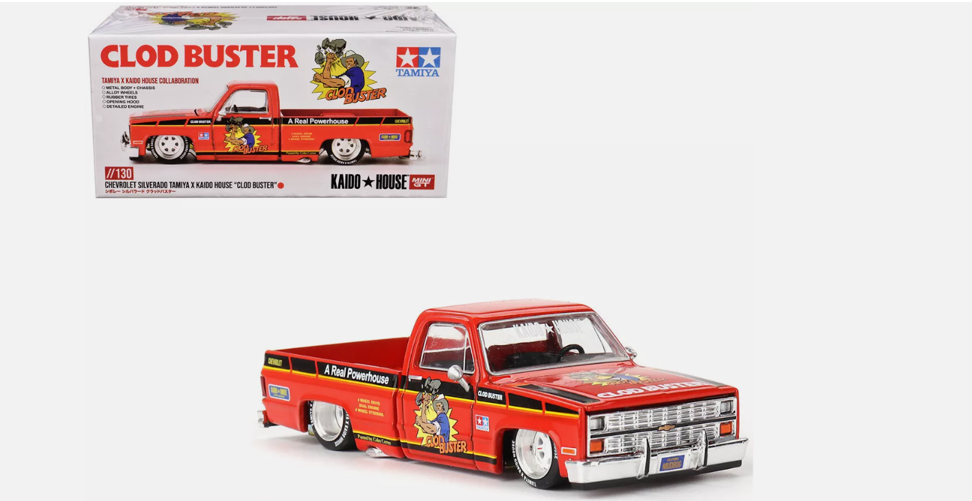 Chevrolet Silverado Tamiya X Kaido House Clod Buster - Mini GT