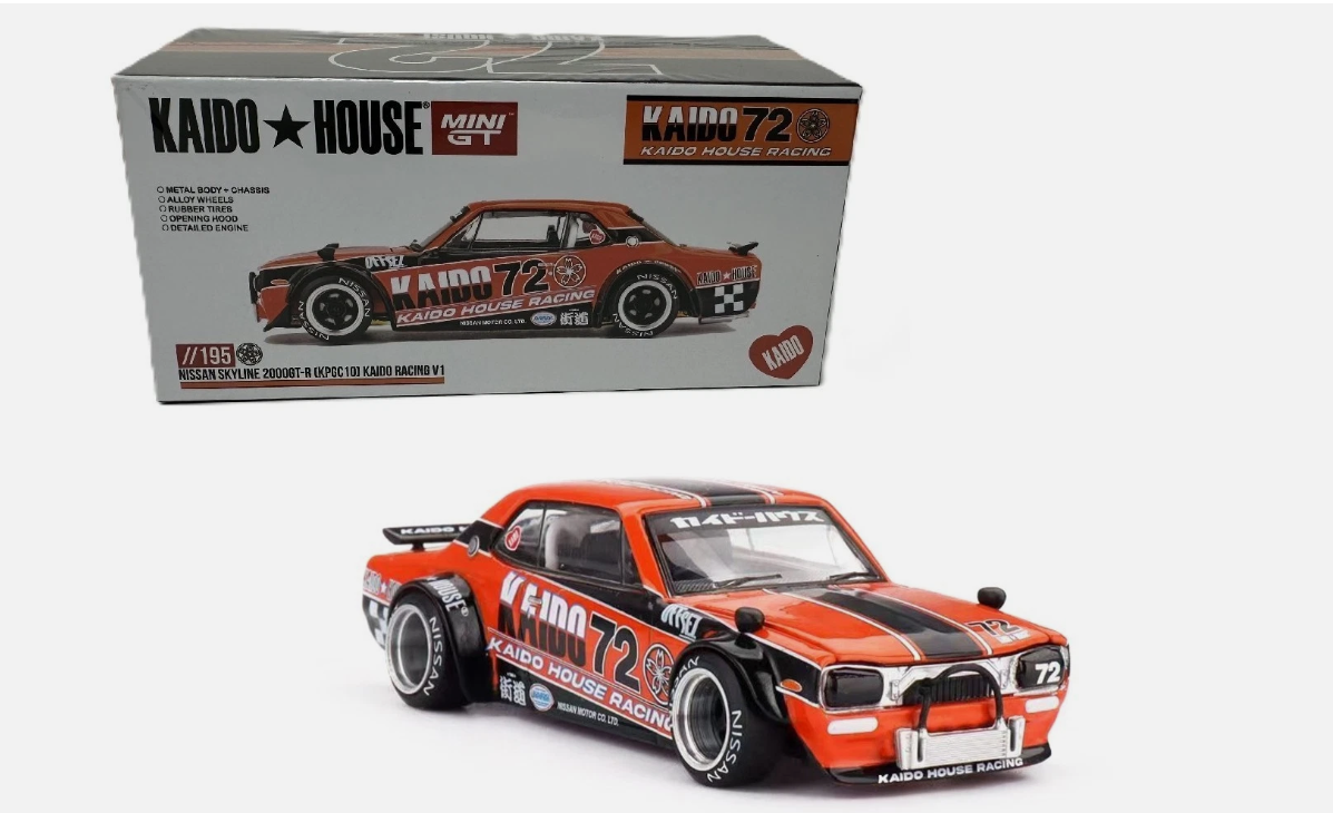 Nissan Skyline 2000 GT-R (KPGC10) Kaido Racing V1 - Mini GT