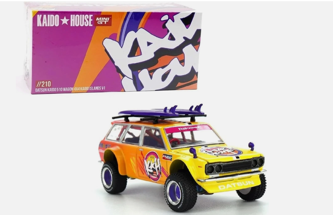 Datsun 510 Wagon 4 x 4 Kaido Islands V1 - Mini GT