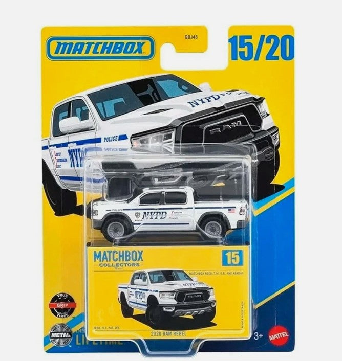 2020 Dodge Ram Rebel NYPD - Matchbox