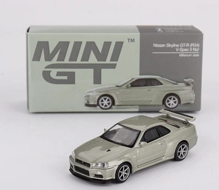 Nissan Skyline GT-R (R34)V-Spec II Nür - RHD - Mini GT 1003