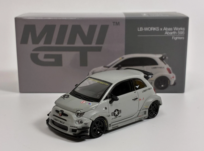 Fiat Abarth 595 LB Works x Abas Works - LHD - Mini GT 1064