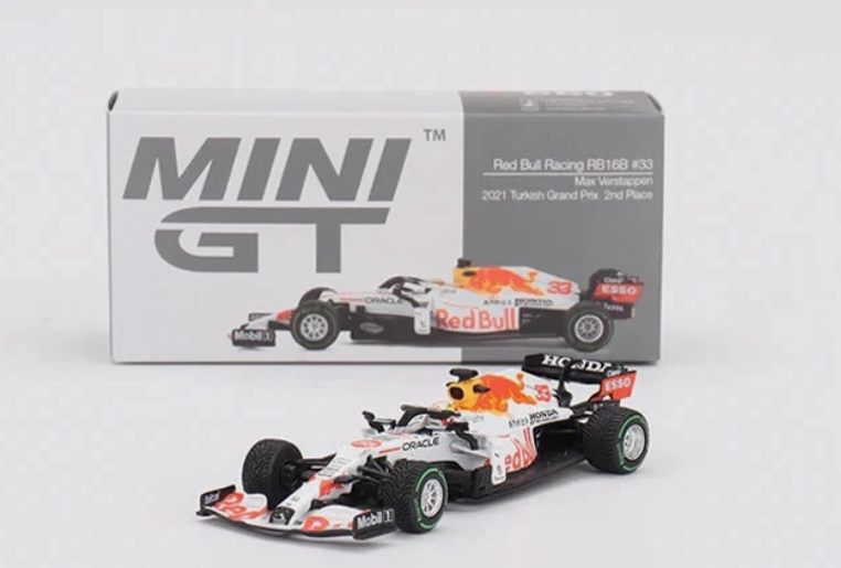 Red Bull Racing RB16B #33 Max Verstappen 2021 Turkish Grand Prix 2nd Place - Mini GT 680