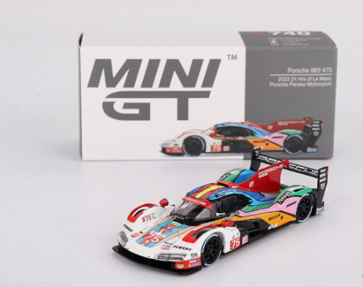 Porsche 963 #75 2023 24Hrs of Le Mans Porsche Penske Motorsport - LHD - Mini GT 740