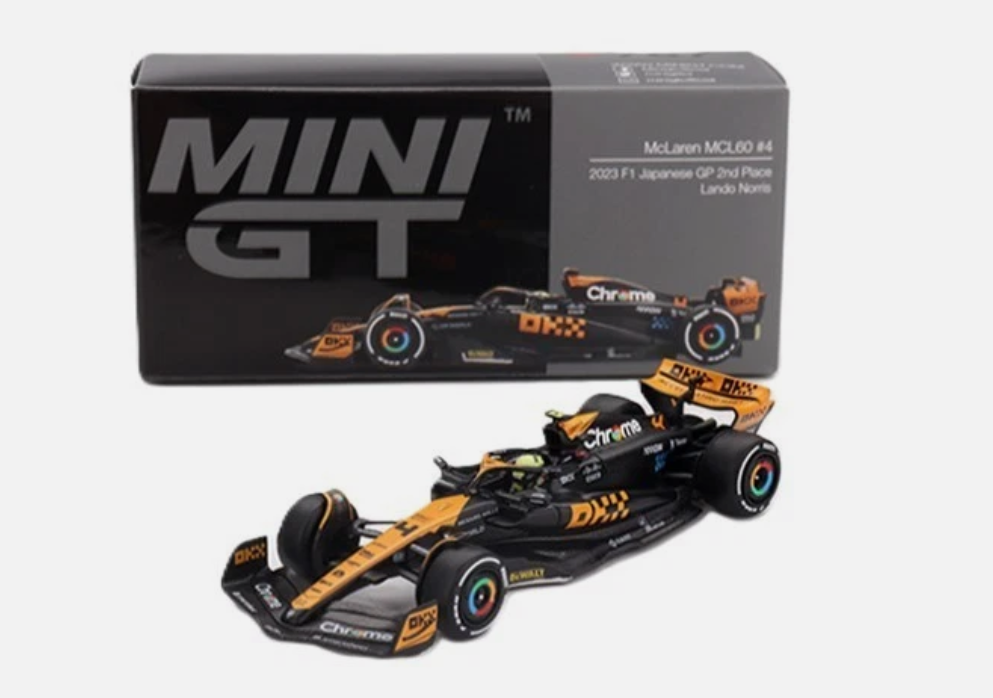 McLaren MCL60 #4 2023 F1 Japonanese GP 2nd Place Lando Norris - LHD - Mini GT 767