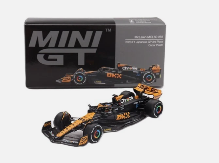 McLaren MCL60 #81 2023 F1 Japon GP 3rd Place Oscar Piastri - LHD - Mini GT 768