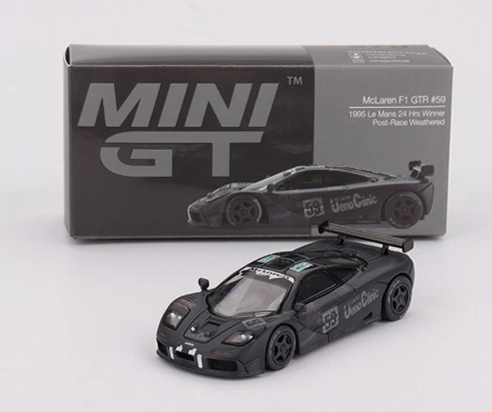 McLaren F1 GTR #59 1995 Le Mans 24Hrs Winner Post Race Weathered - LHD - Mini GT 870