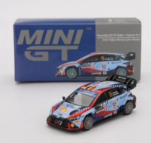 Hyundai i20 N Rally 1 Hybrid #11 2024 Rallye Monte Carlo Winner - LHD - Mini GT 871