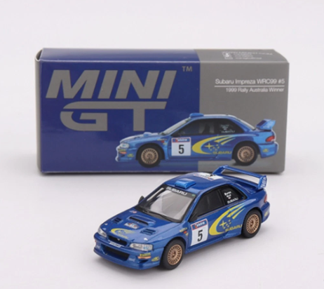 Subaru Impreza WRC99 #5 1999 Rally Australia Winner - LHD - Mini GT 986