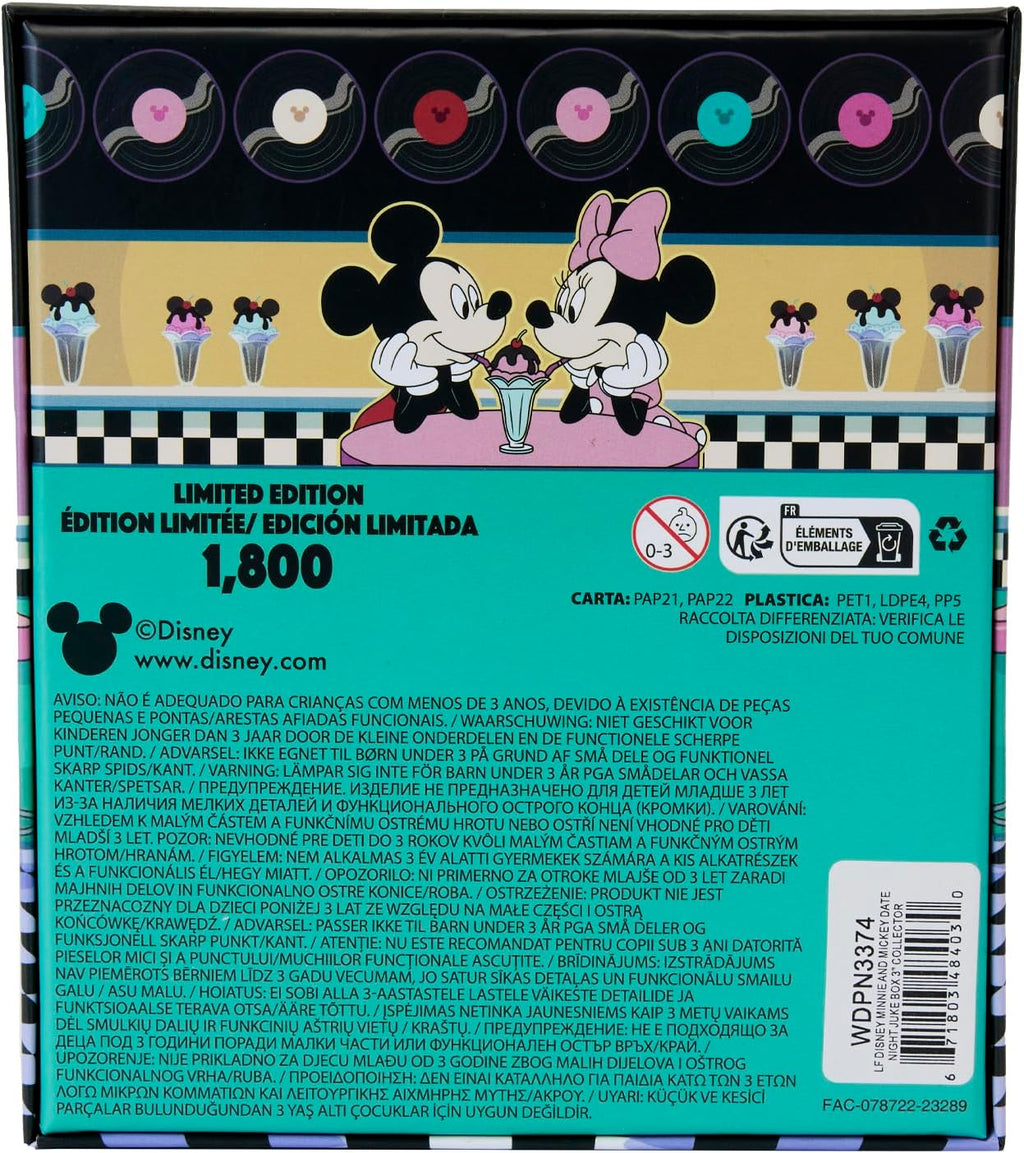 Loungefly - Pin's Collector Minnie & Mickey Date Night Juke Box