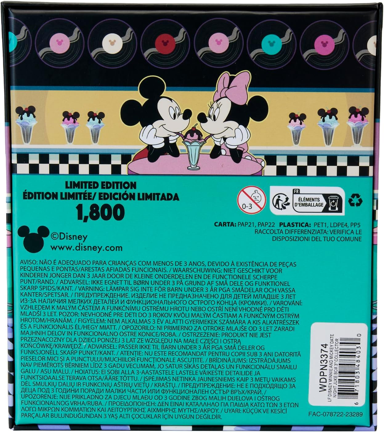 Loungefly - Pin's Collector Minnie & Mickey Date Night Juke Box