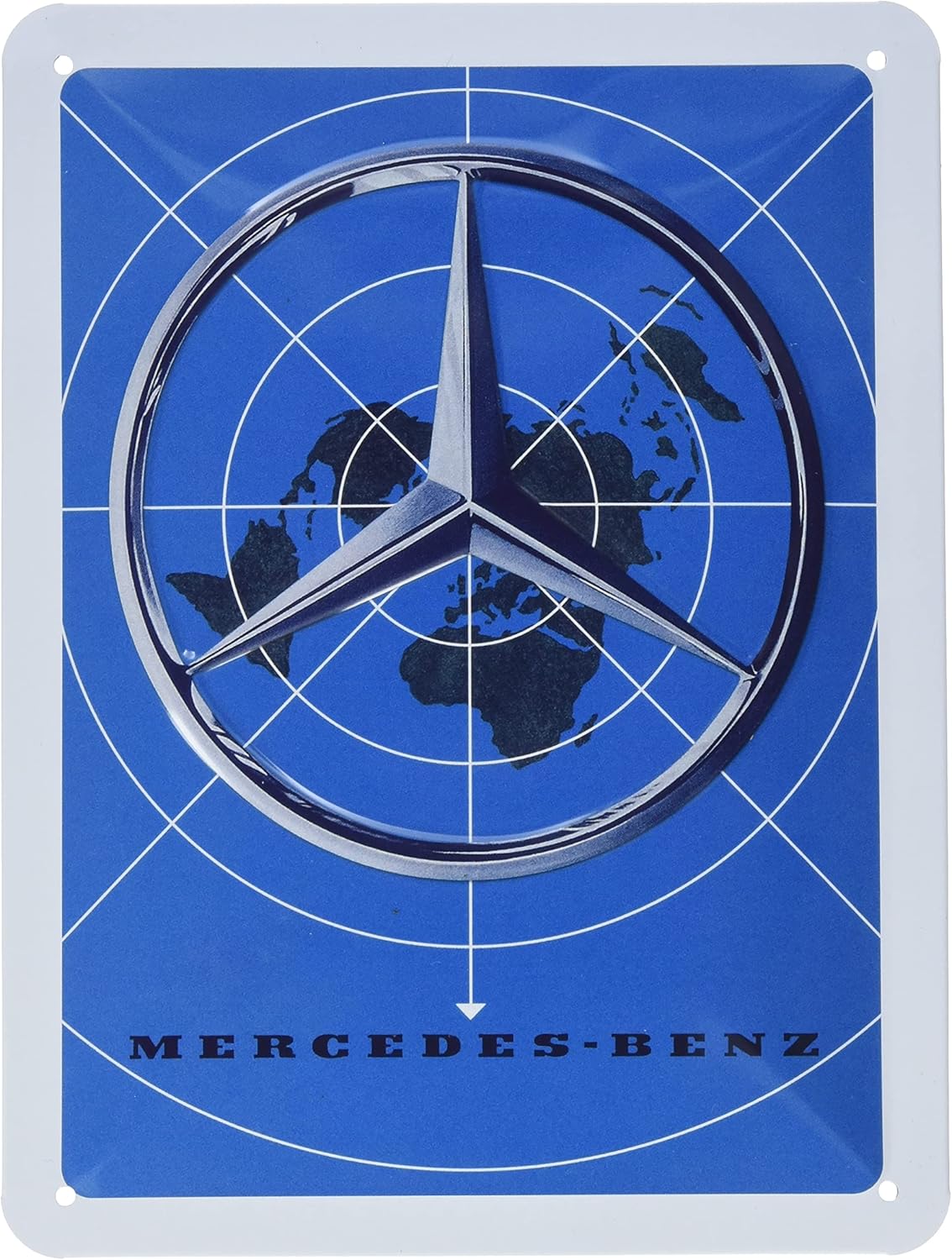 Plaque Métallique Mercedes Benz - Nostalgic Art