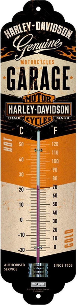 Thermomètre Harley Davidson - Nostalgic Art