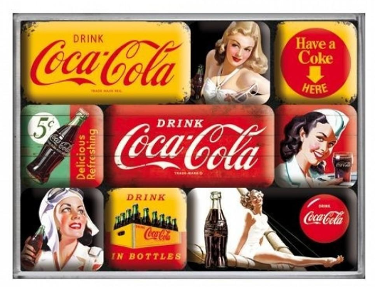 Magnet Coca Cola - Nostalgic art