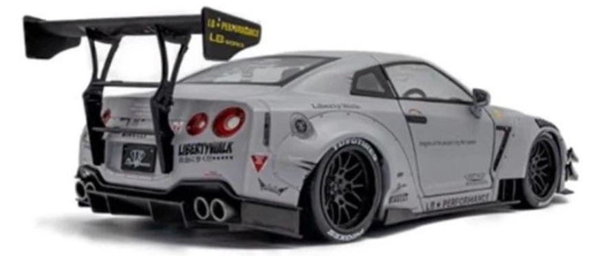 Nissan Skyline GT-R (R35) with Liberty Walk Body Kit + Figurine - Solido