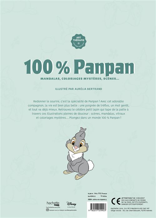 Livre à Colorier 100% Panpan - Hachette