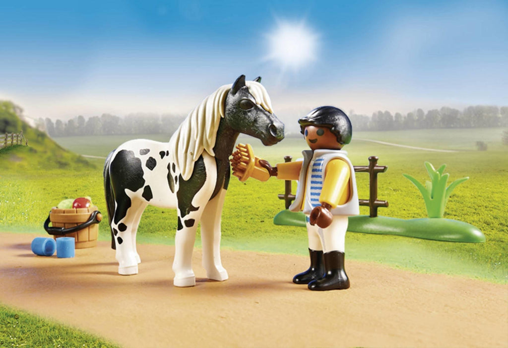 Cavalier et Poney Lewitzer - Playmobil