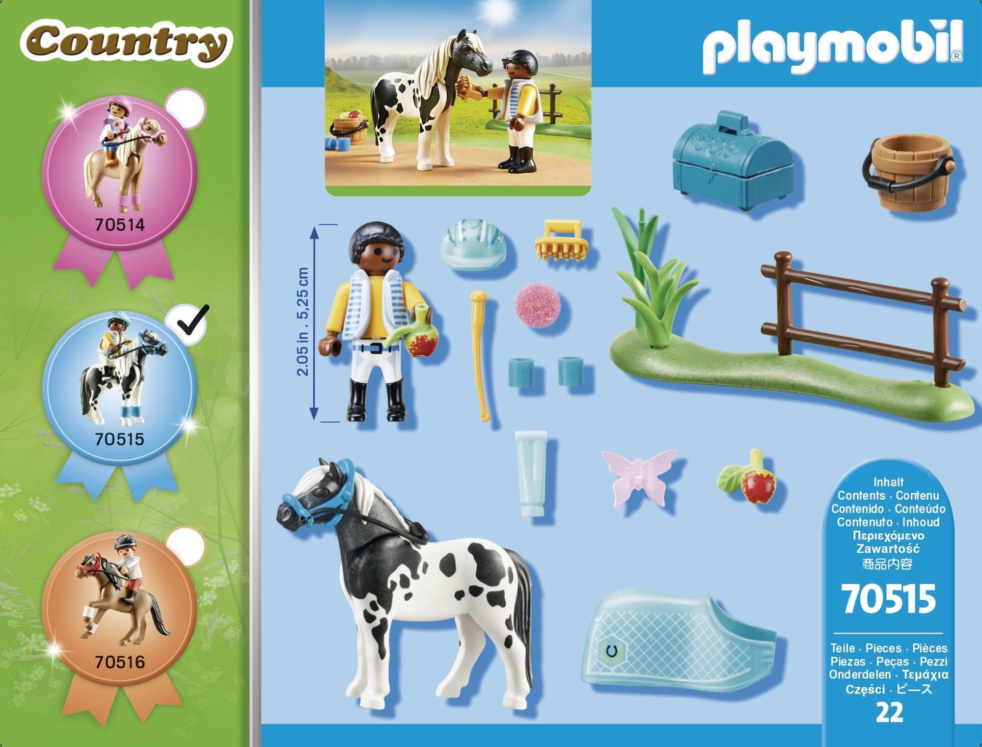 Cavalier et Poney Lewitzer - Playmobil