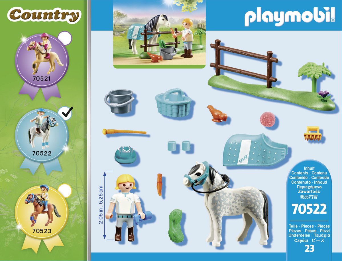 Cavalière avec Poney Gris - Playmobil