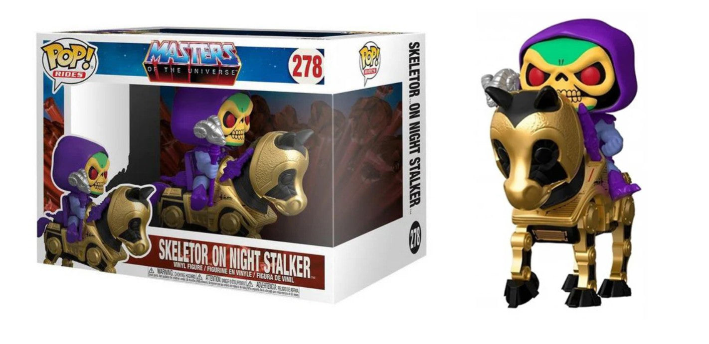 Pop 278 Skeletor On Night Stalker - Master Of The Universe - Funko