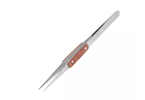 Brucelles Pointe Droite / Grip fibre (160mm) - Model Craft