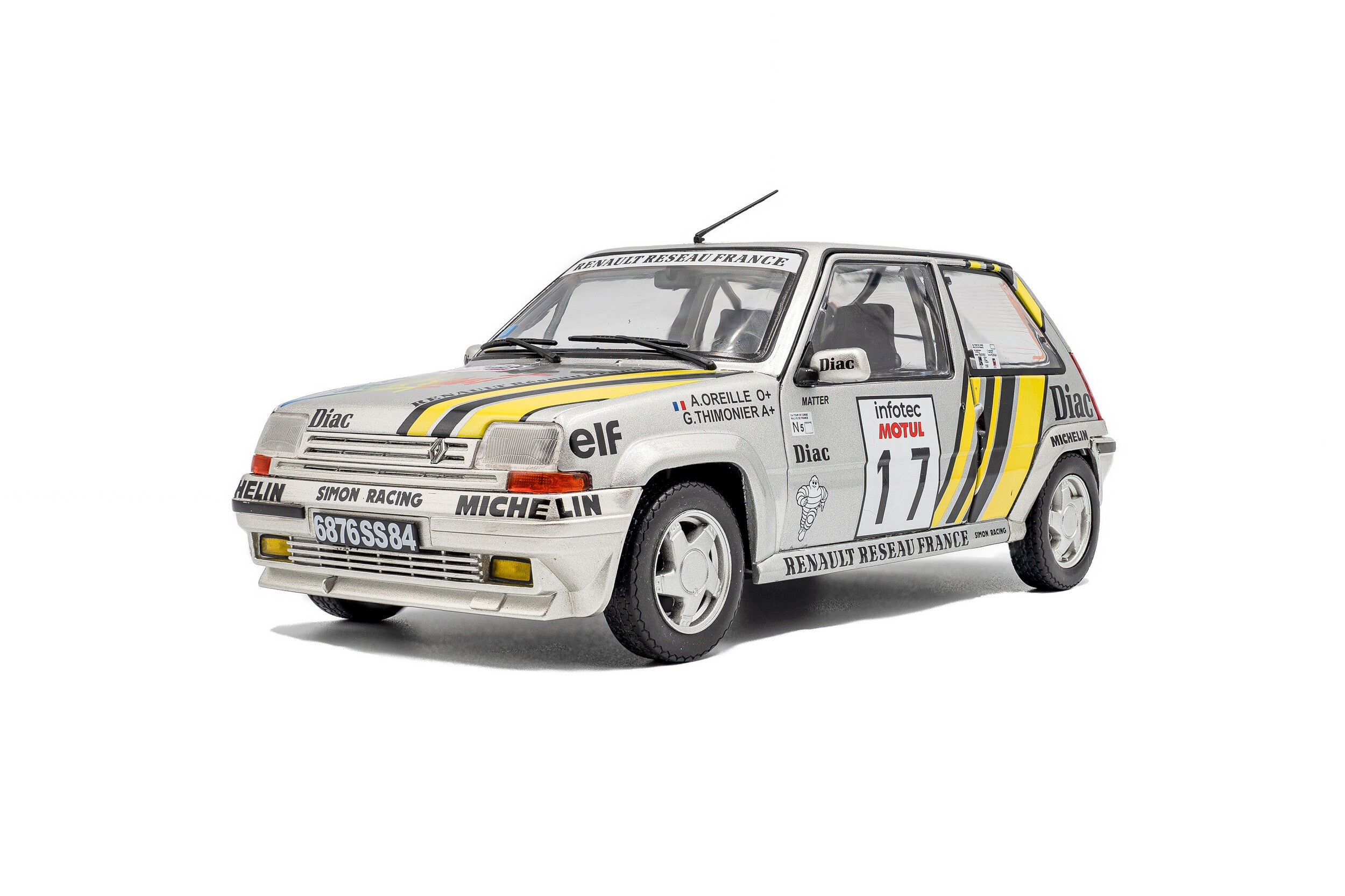 Renault 5 GT TURBO MK2 Tour de Corse 1989 #17 A.OREILLE - Solido