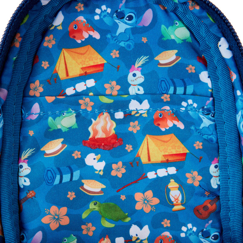 Loungefly - Mini Trousse Stitch Camping Cuties - Disney