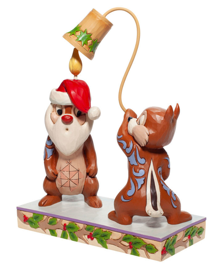 Figurine Tic & Tac Noël - Disney Traditions Jim Shore