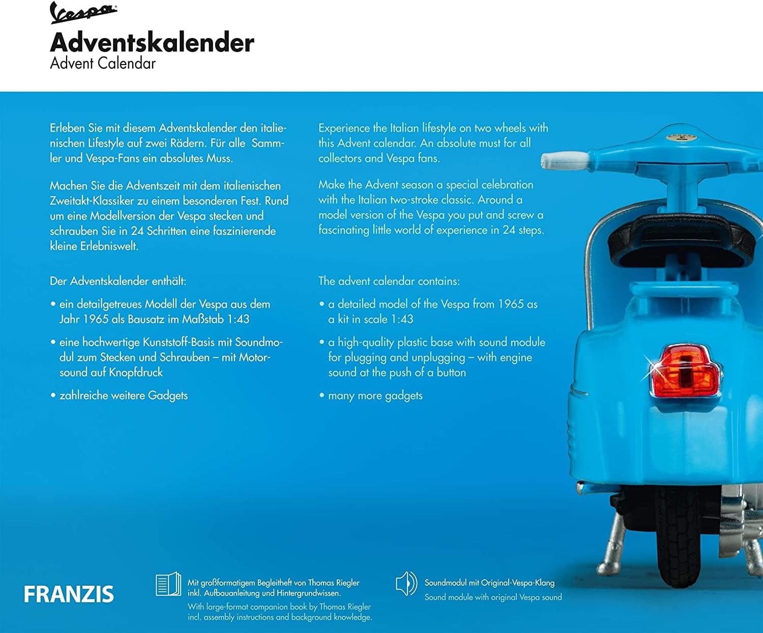 Calendrier de l'Avent Vespa - Franzis