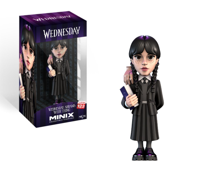 Figurine Wednesday Addams with Thing - Minix